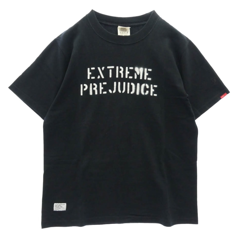WTAPS ダブルタップス EXTREME PREJUDICE バックプリント 半袖 Tシャツ ブラック系 S【中古】