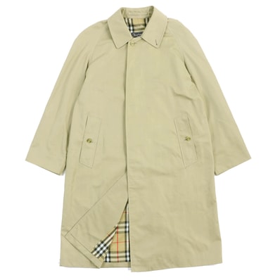 美品 バーバリー ステンカラーコート ベージュ メンズ 46