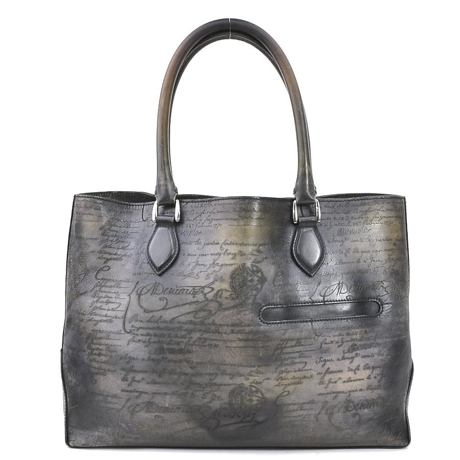 ベルルッティ Berluti ハンドバッグ トゥージュール レザー ブラック系 メンズ【中古】 90135a