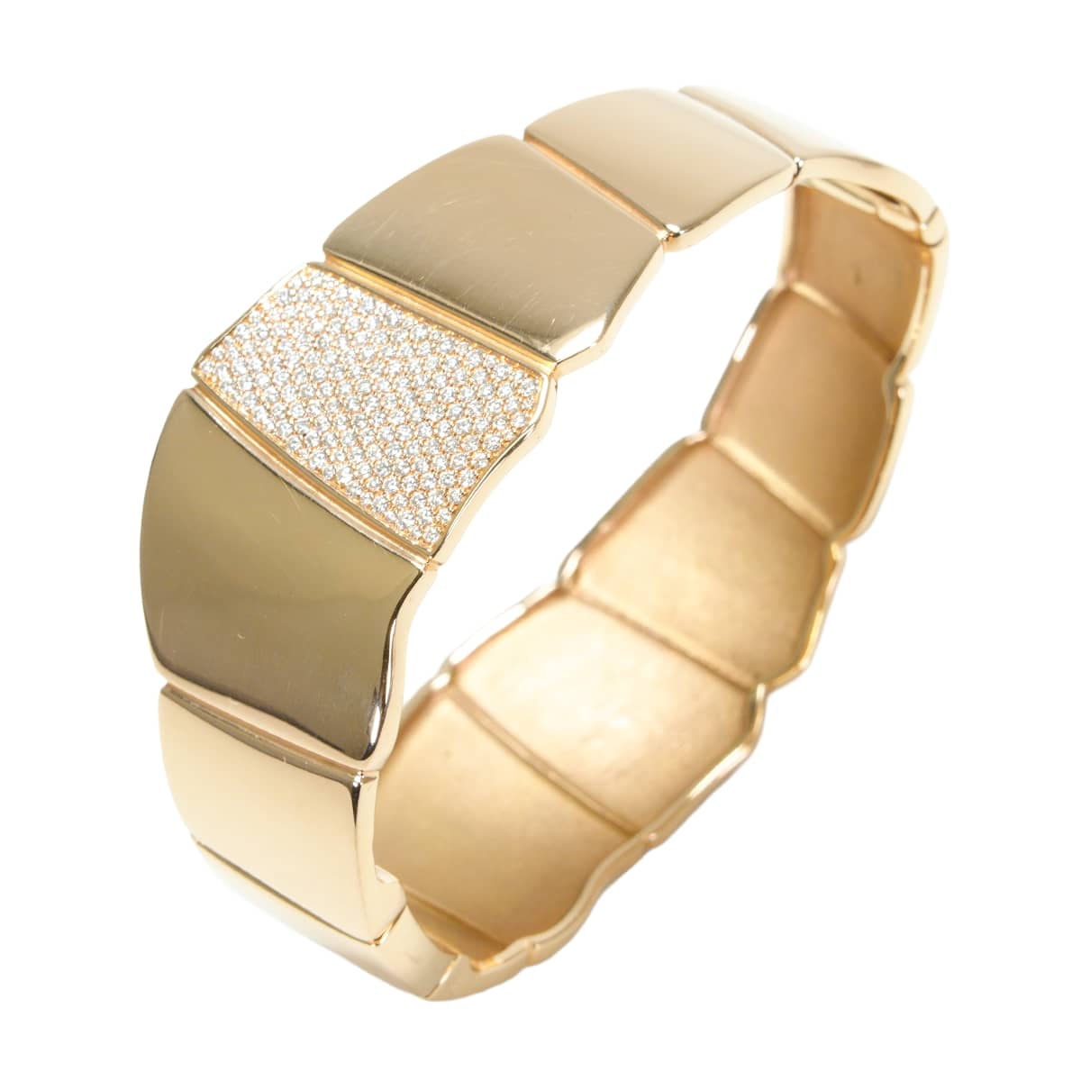 HERMES エルメス ブレスレット ニロティカス #LG ゴールド K18/ダイアモンド1.01ct ゴールド金具 新品同様【中古】