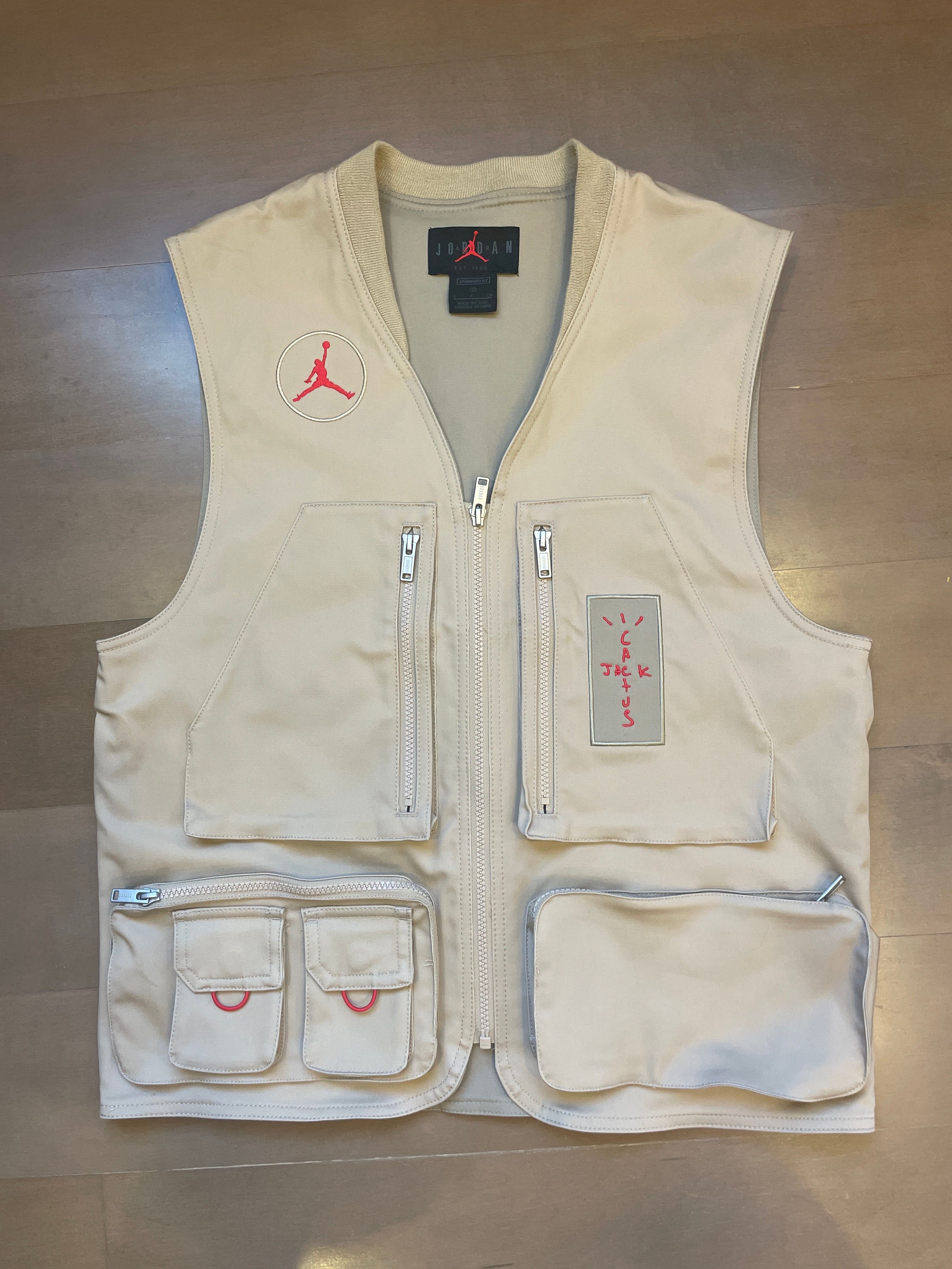 Air Jordan x Travis Cactus Jack Utility Vest "Khaki Desert"