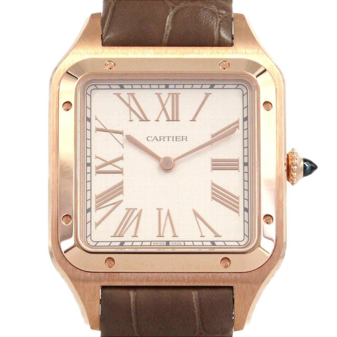 カルティエ サントスドゥモン XL PG WGSA0112 PG・RG 手巻