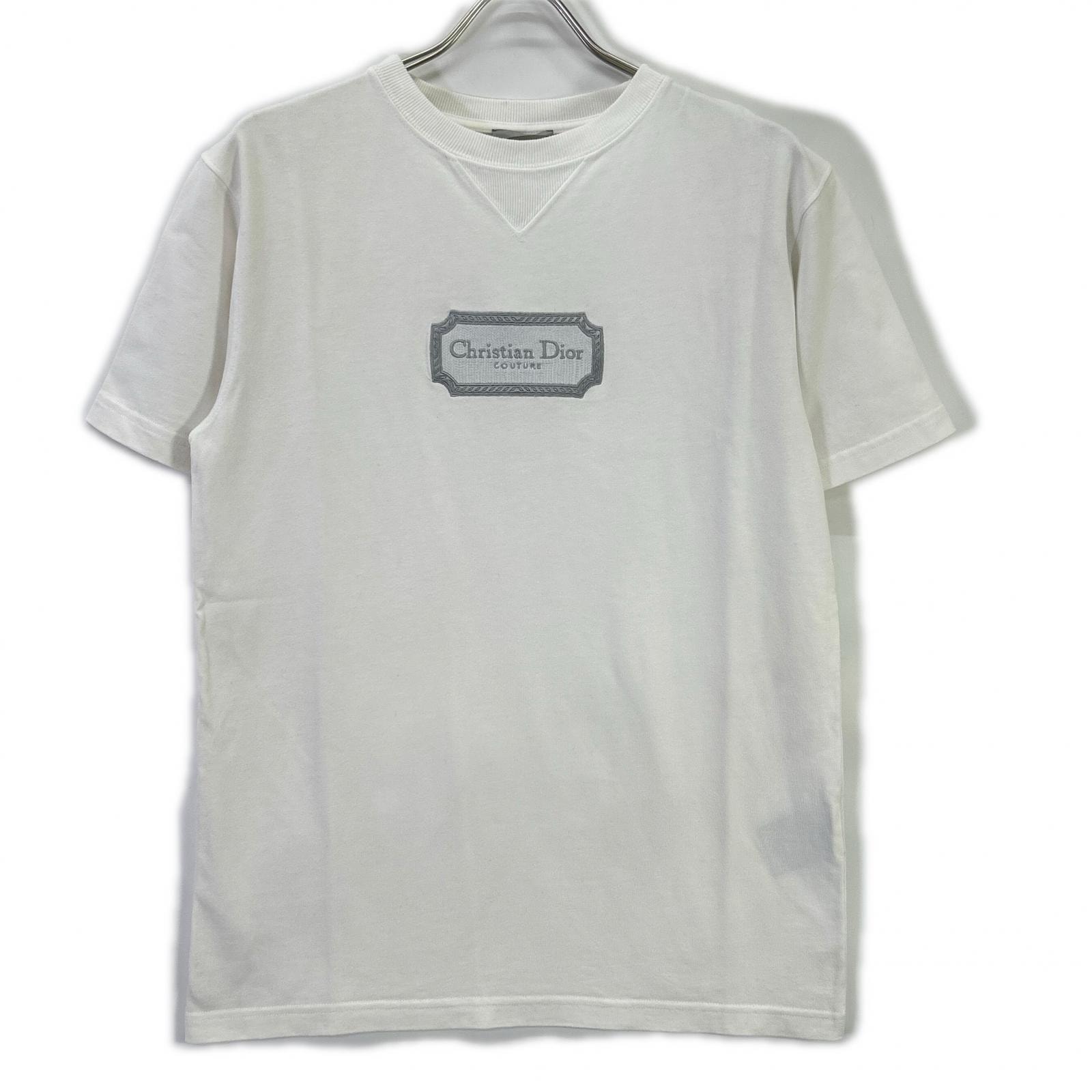 ディオール ホワイト 343J696C0554 Couture Tシャツ XS