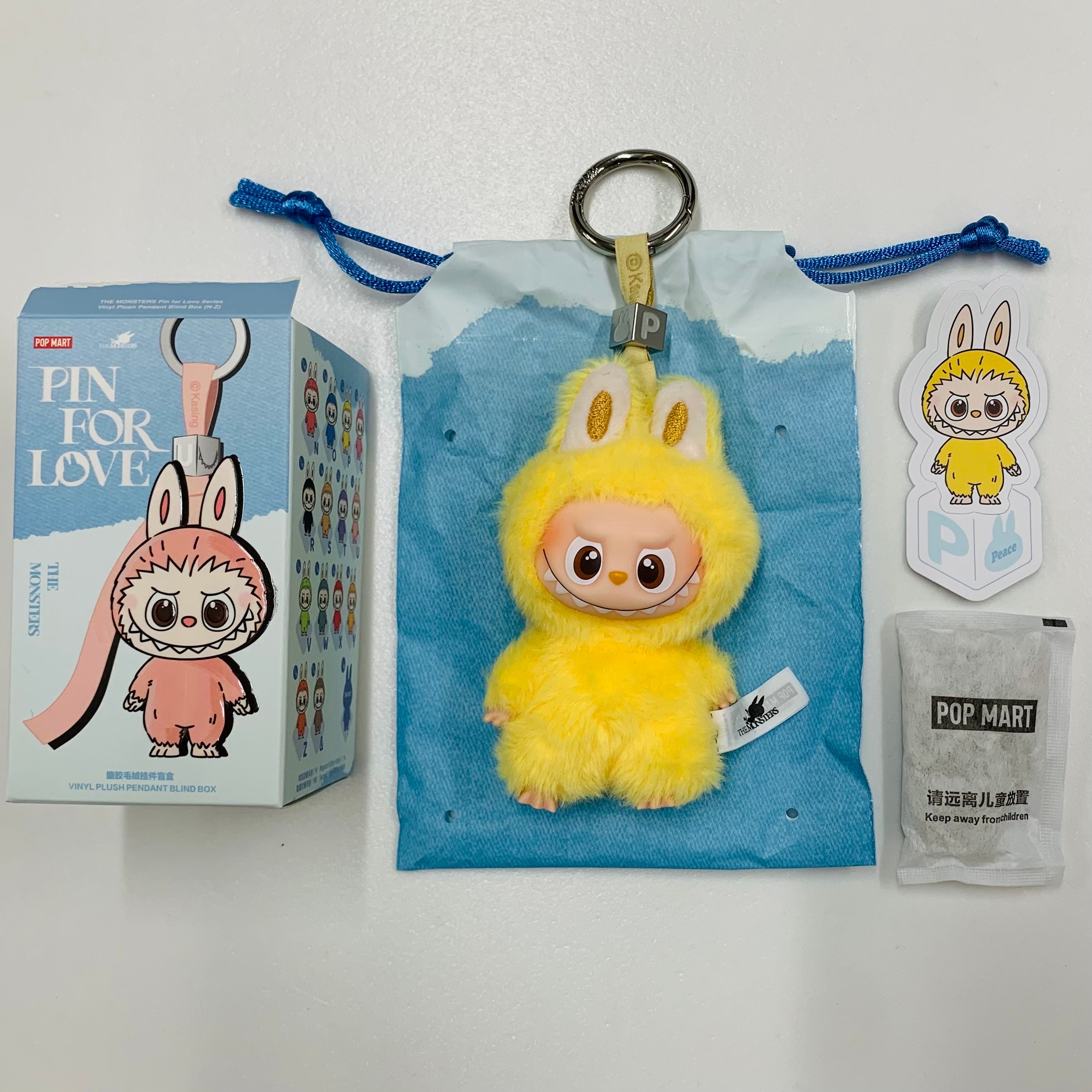 POP MART THE MONSTERS (LABUBU) Pin for Love Series-Vinyl Plush Pendant (N-Z) P