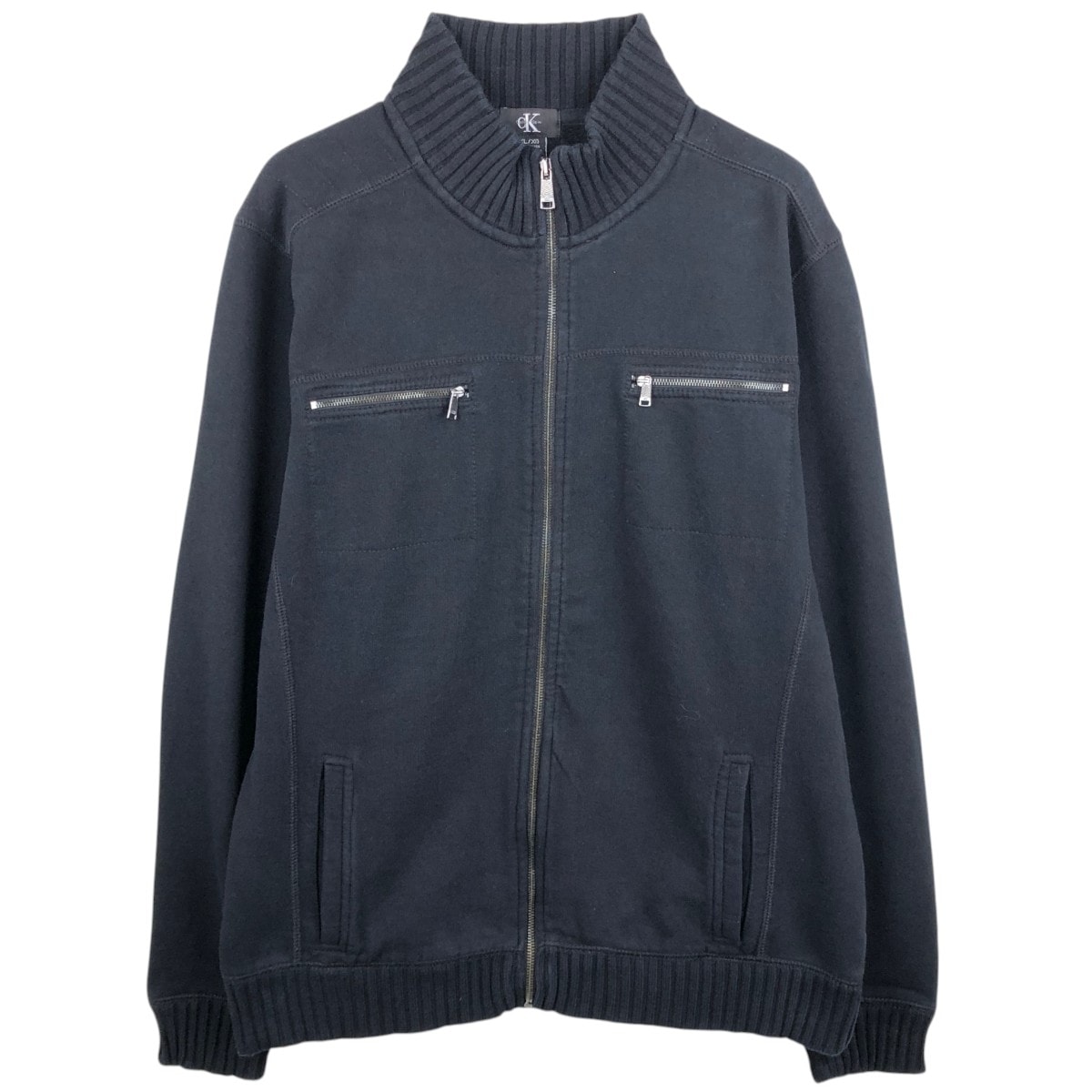 古着 90~00年代 カルバンクライン Calvin klein フルジップスウェットシャツ トレーナー メンズXL相当/eaa664000