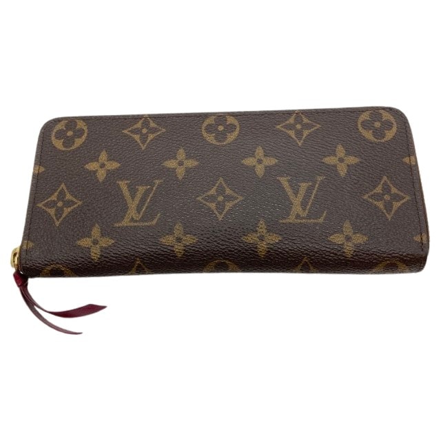LOUIS VUITTON ルイヴィトン モノグラム ポルトフォイユ・クレマンス 長財布 M60742 フューシャ