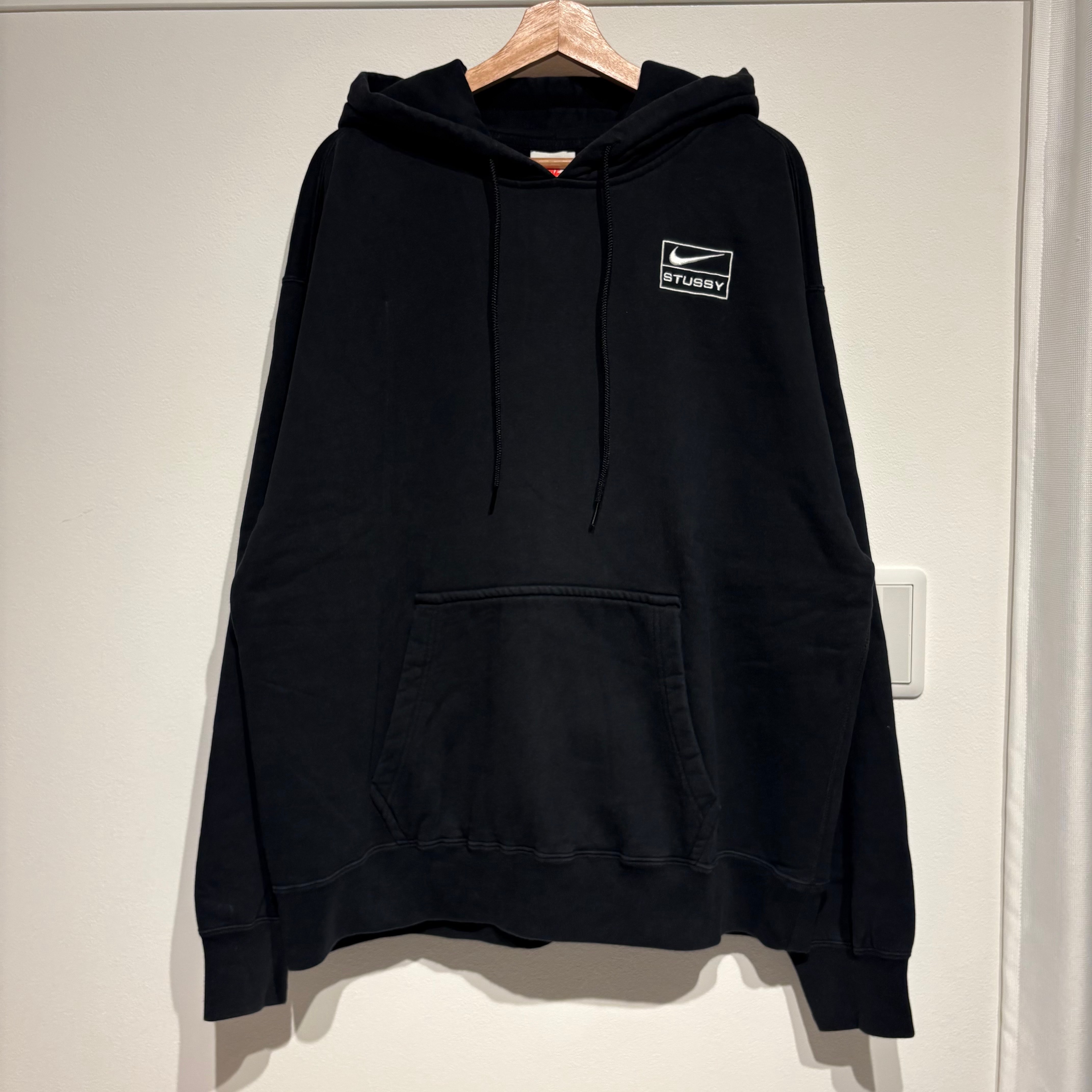Stussy × Nike NRG Washed Hoodie (US Size) "Black" DN4028-010