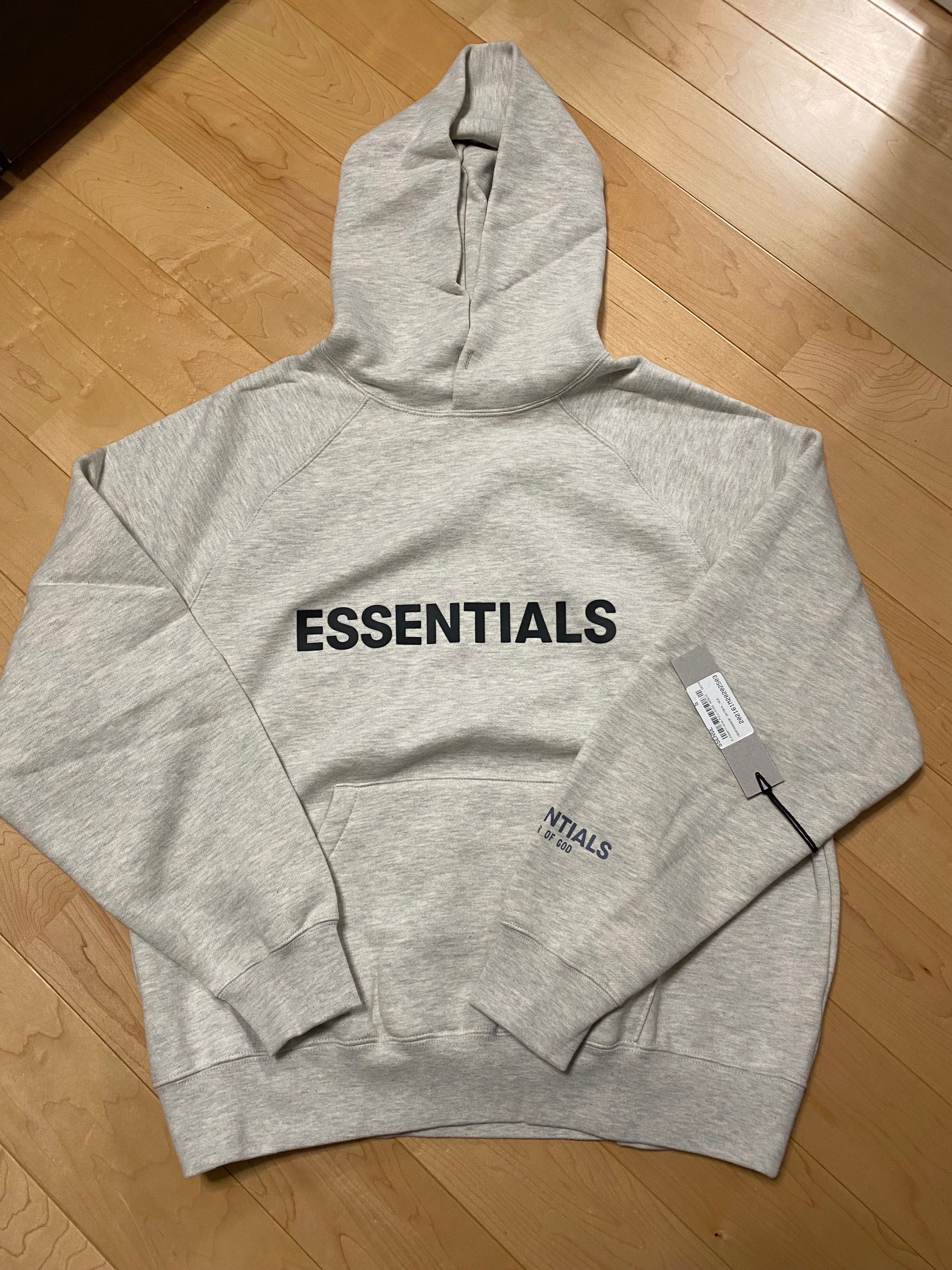 FEAR OF GOD ESSENTIALS 3D Silicon Applique Pullover Hoodie "Oatmeal"