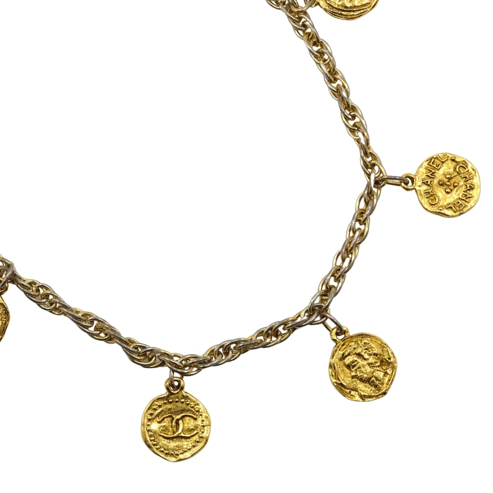 シャネル ココマーク コインチャーム ヴィンテージ レディースネックレス
