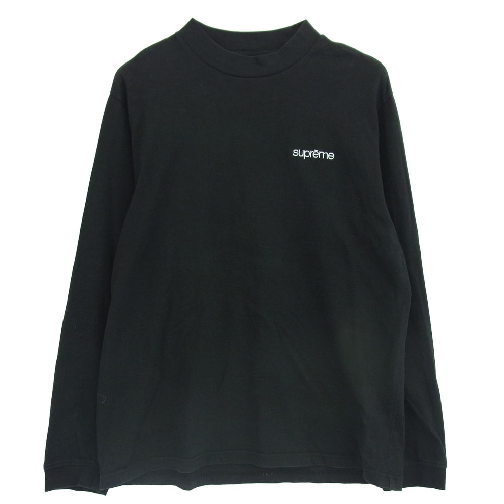 Supreme シュプリーム カットソー 22aw Mock Neck L/S Top モックネック ロングスリーブ カットソー ブラック系 S【中古】