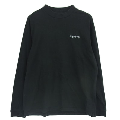 Supreme シュプリーム カットソー 22aw Mock Neck L/S Top モックネック ロングスリーブ カットソー ブラック系 S【中古】
