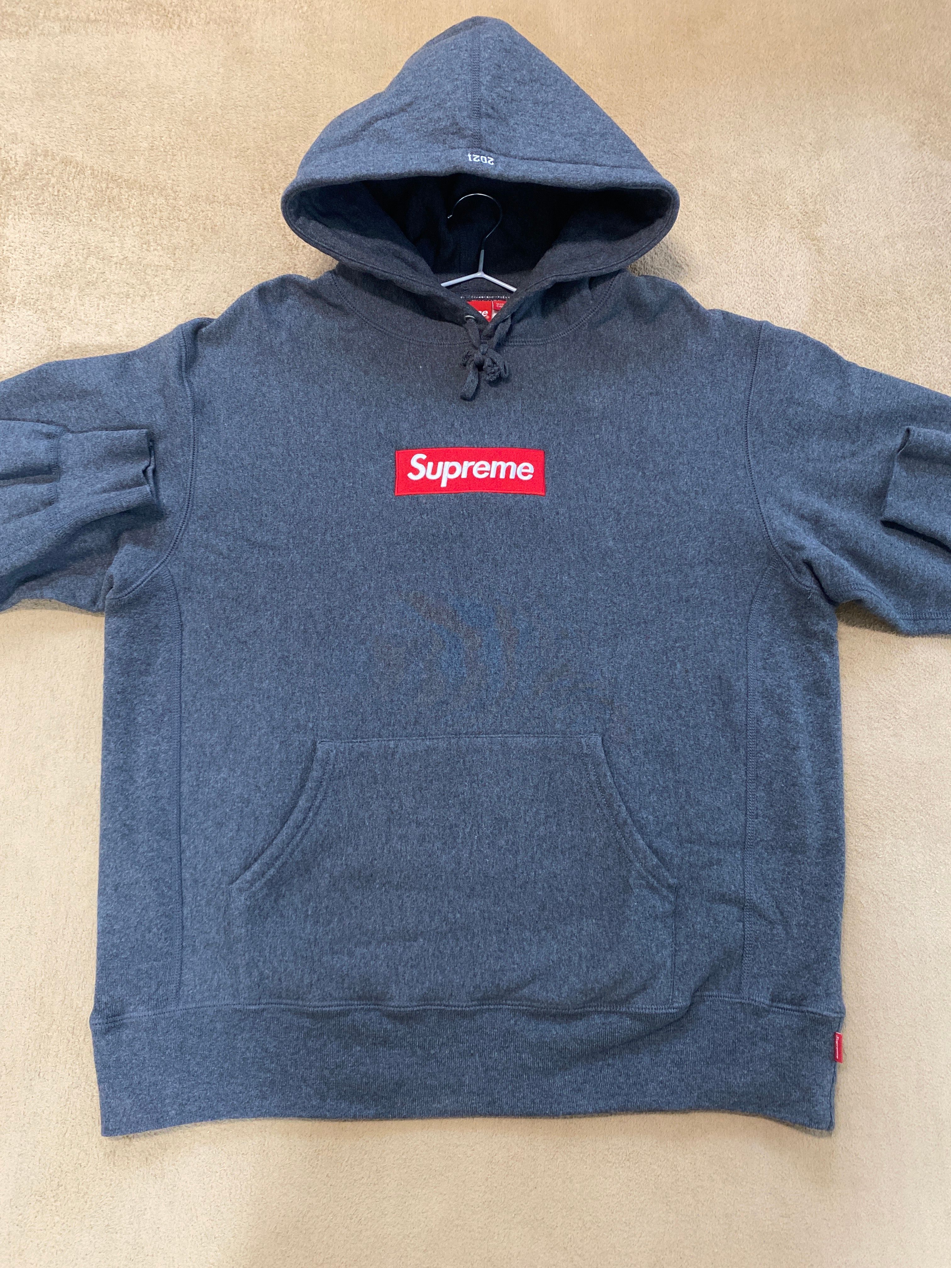 Supreme Box Logo Hooded Sweatshirt "Charcoal" (21FW)