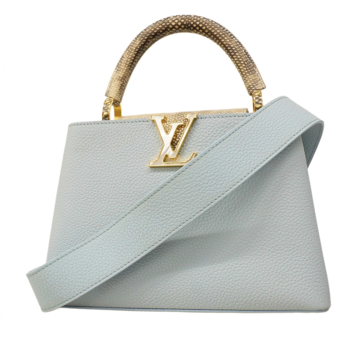 ★SALE【6ce6506】ルイヴィトン ハンドバッグ トリヨン/エキゾチックレザー カプシーヌBB M21166 ブルーオランプ 2wayバッグ【中古】レディース