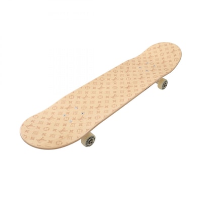 ルイ・ヴィトン LOUIS VUITTON スケートボード モノグラム アクセサリー ウッド ベージュ メンズ レディース ベージュ系 GI0637 【中古】