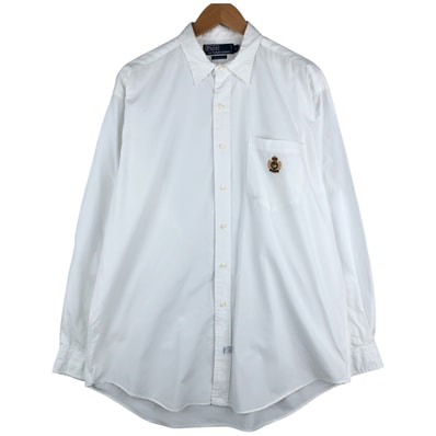 古着 ラルフローレン Ralph Lauren POLO by Ralph Lauren 長袖 コットンシャツ メンズL相当/eaa608021