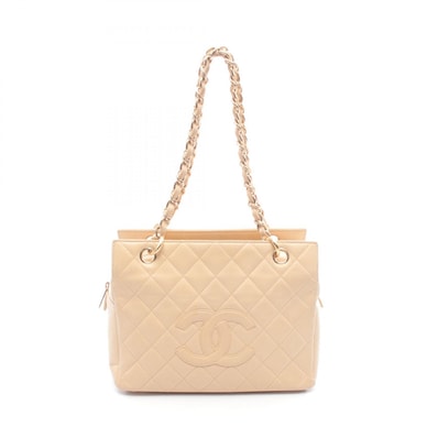シャネル CHANEL マトラッセ ショルダーバッグ バッグ ラムスキン(羊革) レディース ベージュ系 【中古】