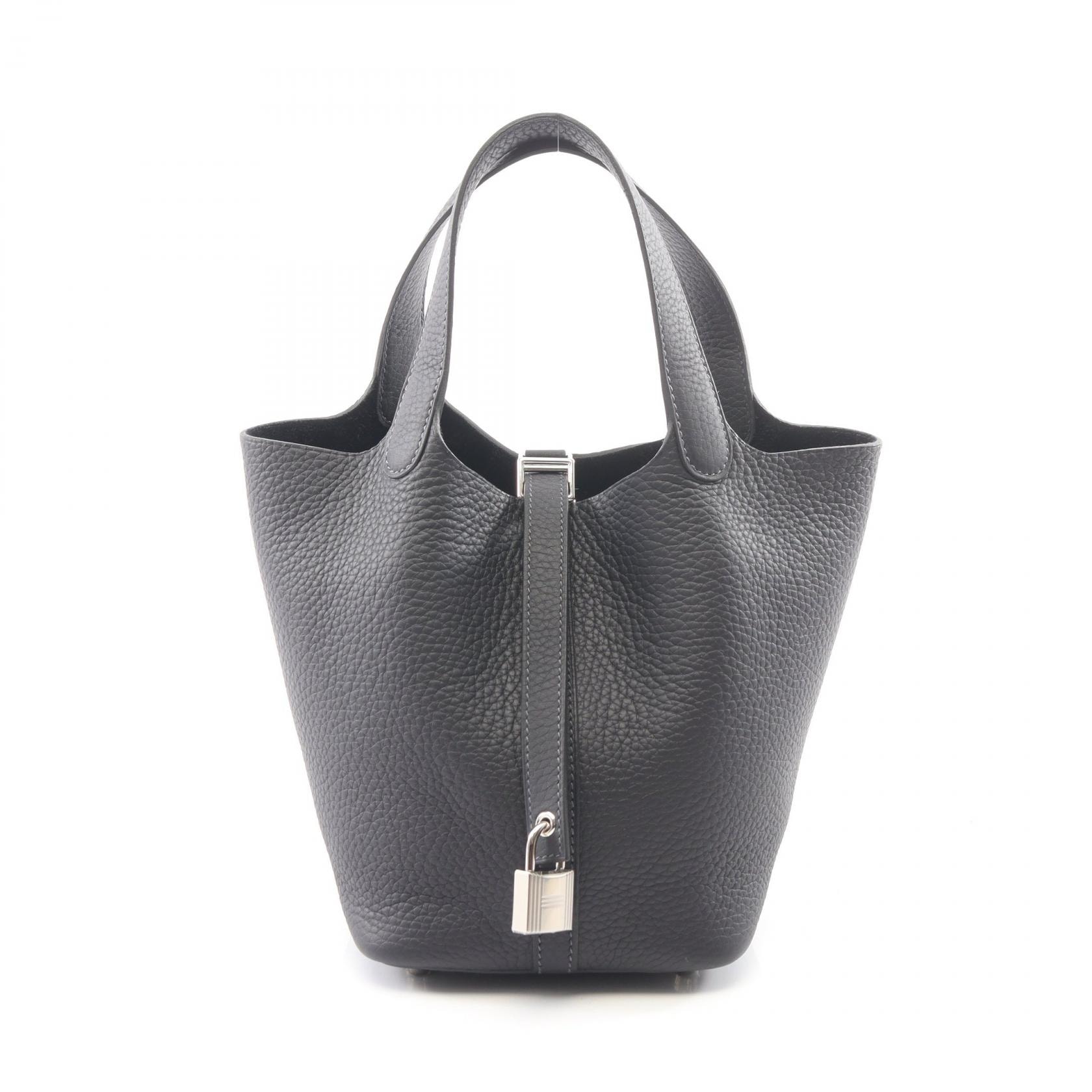 エルメス HERMES ピコタンロックPM ハンドバッグ バッグ レザー トリヨンクレマンス トリヨンクレマンス キャバン K刻印(2025年製造) レディース ネイビー系 【中古】