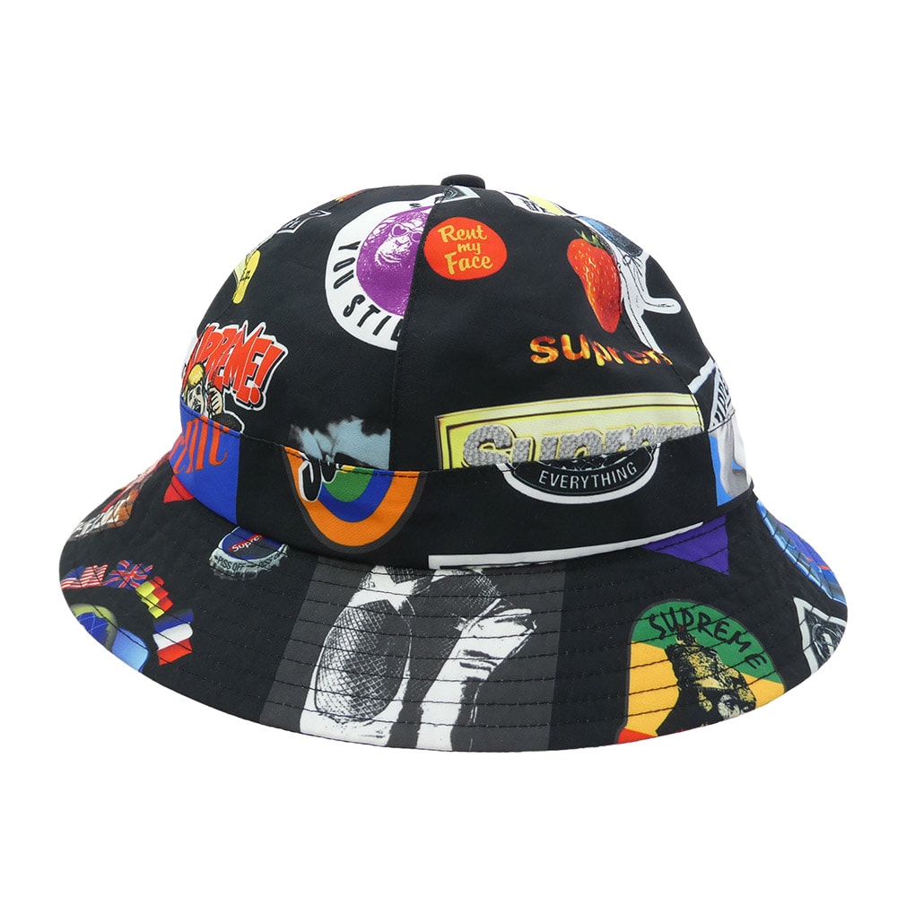 Supreme シュプリーム 帽子 21SS GORE-TEX Bell Hat ゴアテックス ベルハット バケットハット 帽子 ブラック系 マルチカラー系 SMALL/MEDIUM【美品】【中古】