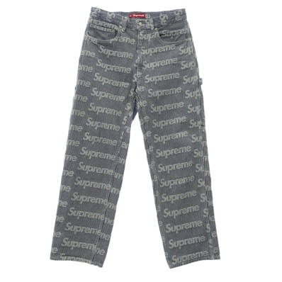 Supreme シュプリーム デニムパンツ 24SS Denim Painter Pant Stripe デニム ペインター ストライプ パンツ インディゴブルー系 30【中古】