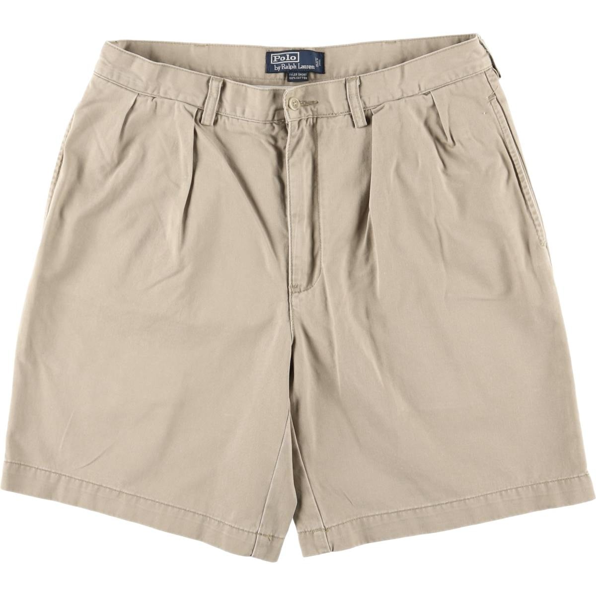 古着 ラルフローレン Ralph Lauren POLO by Ralph Lauren TYLER SHORT ツータック チノショーツ ショートパンツ メンズw34相当/eaa563286