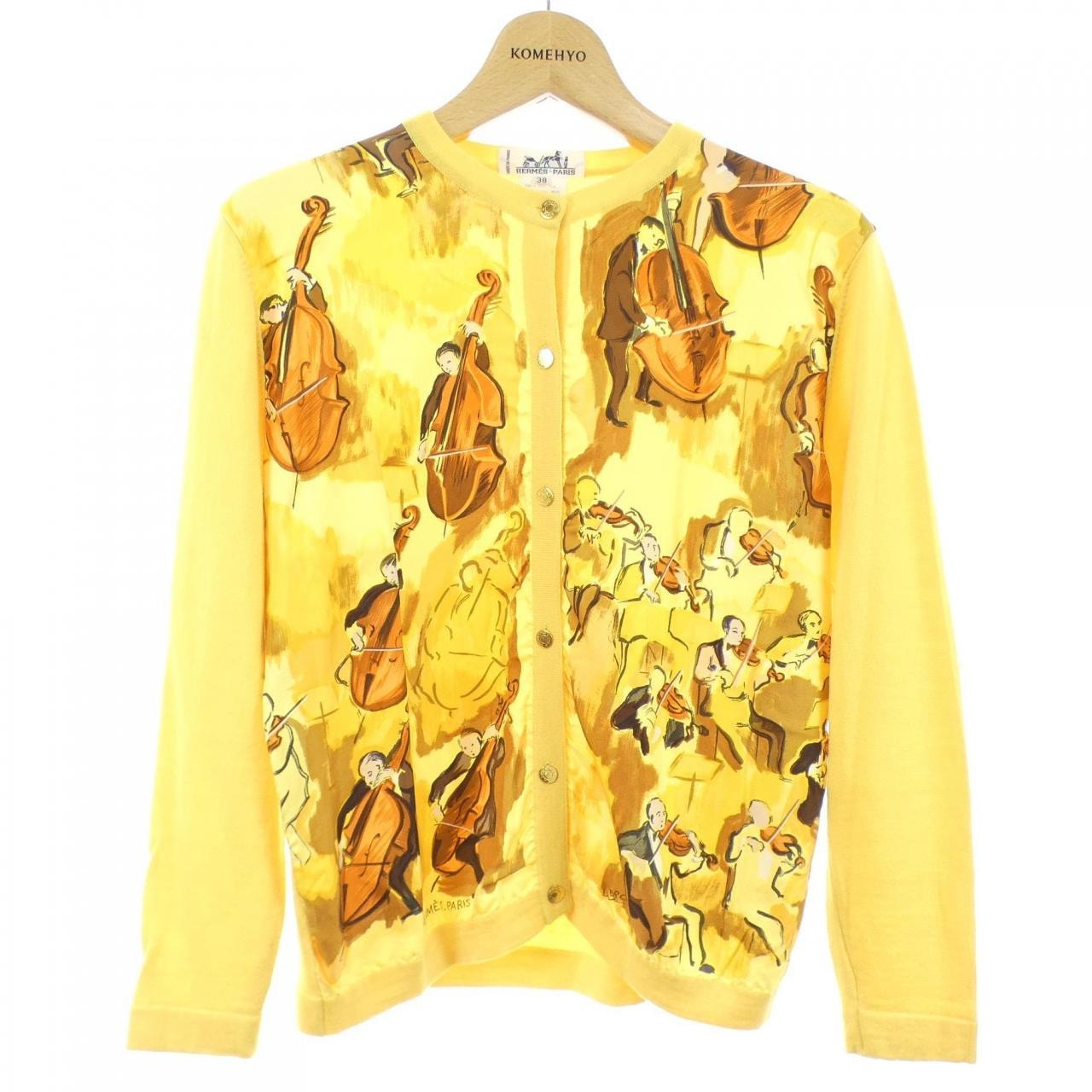 【ヴィンテージ】エルメス HERMES CONCERTO ツイルレーヌ. カーディガン