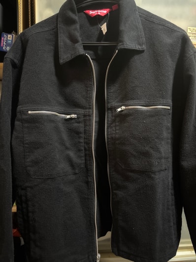 Supreme Moleskin Work Jacket "Black"