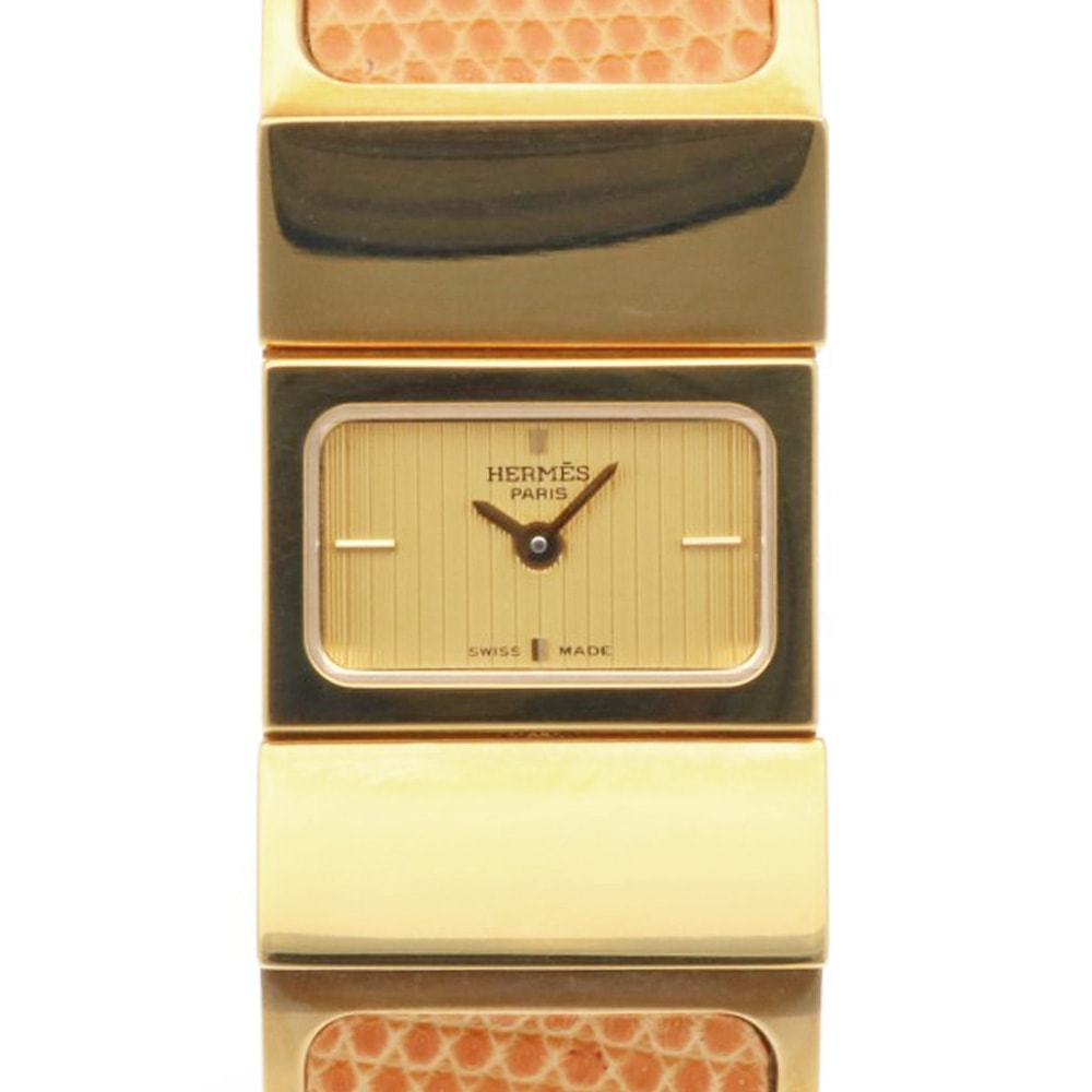 エルメス ロケ 腕時計 時計 GP L01.201 クオーツ レディース 1年保証 HERMES  中古