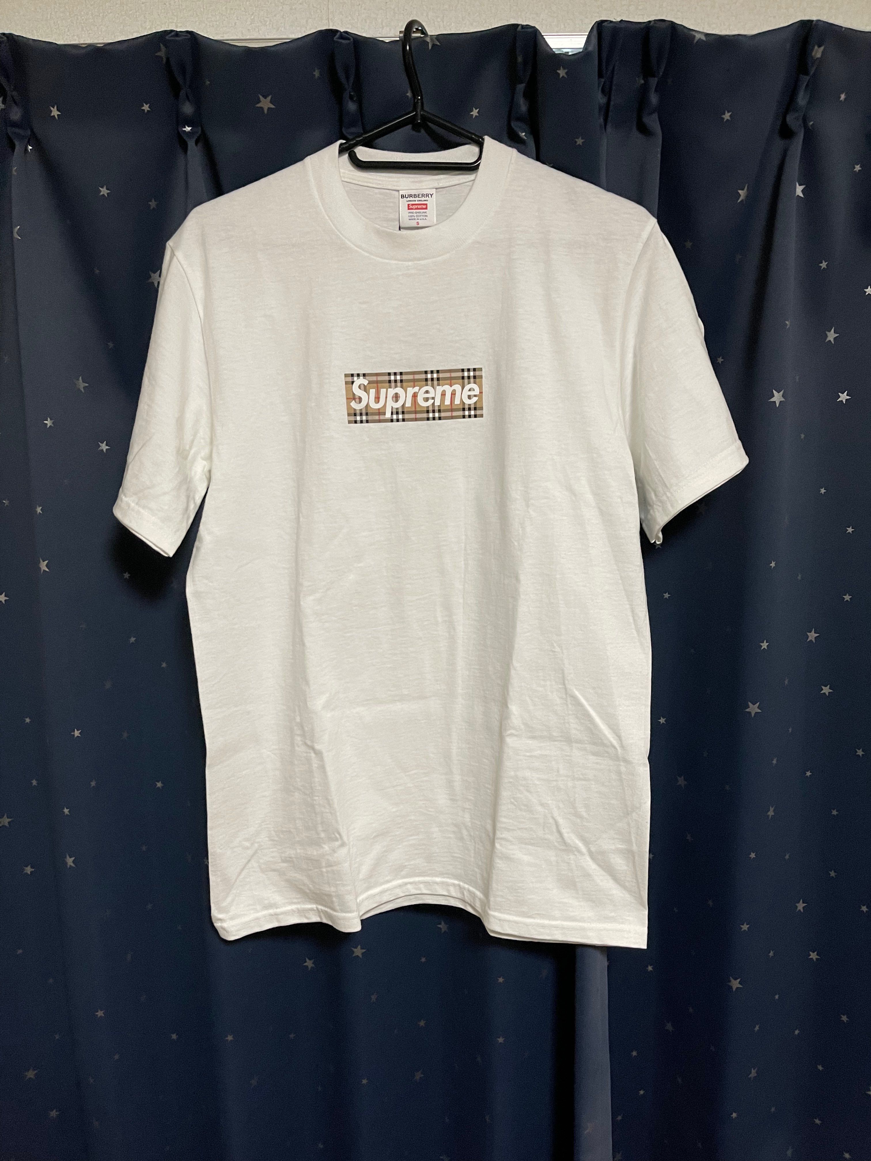 Supreme / Burberry Box Logo Tee "White"