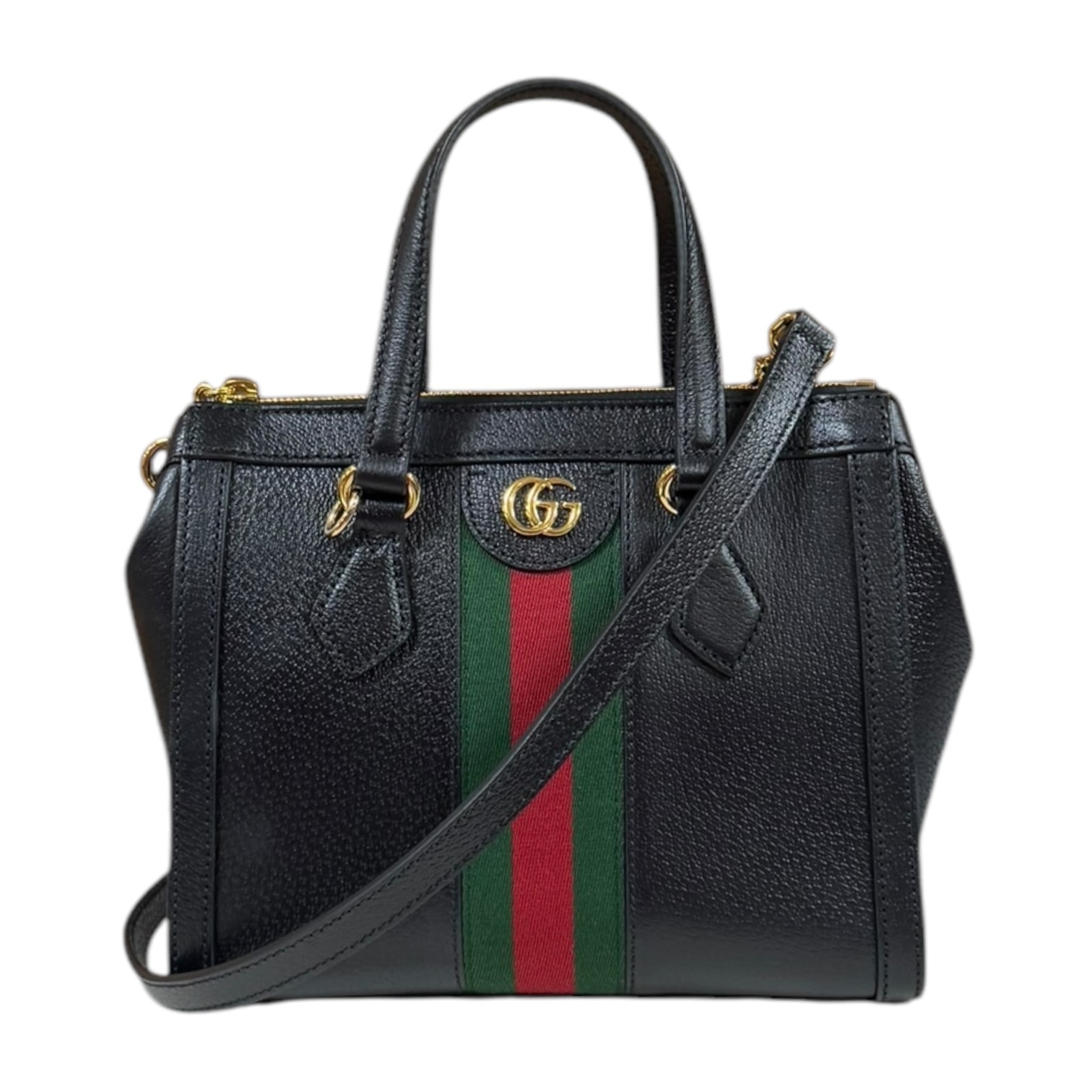 グッチ オフィディア ショルダーバッグ レザー 719882 ブラック レディース GUCCI  中古
