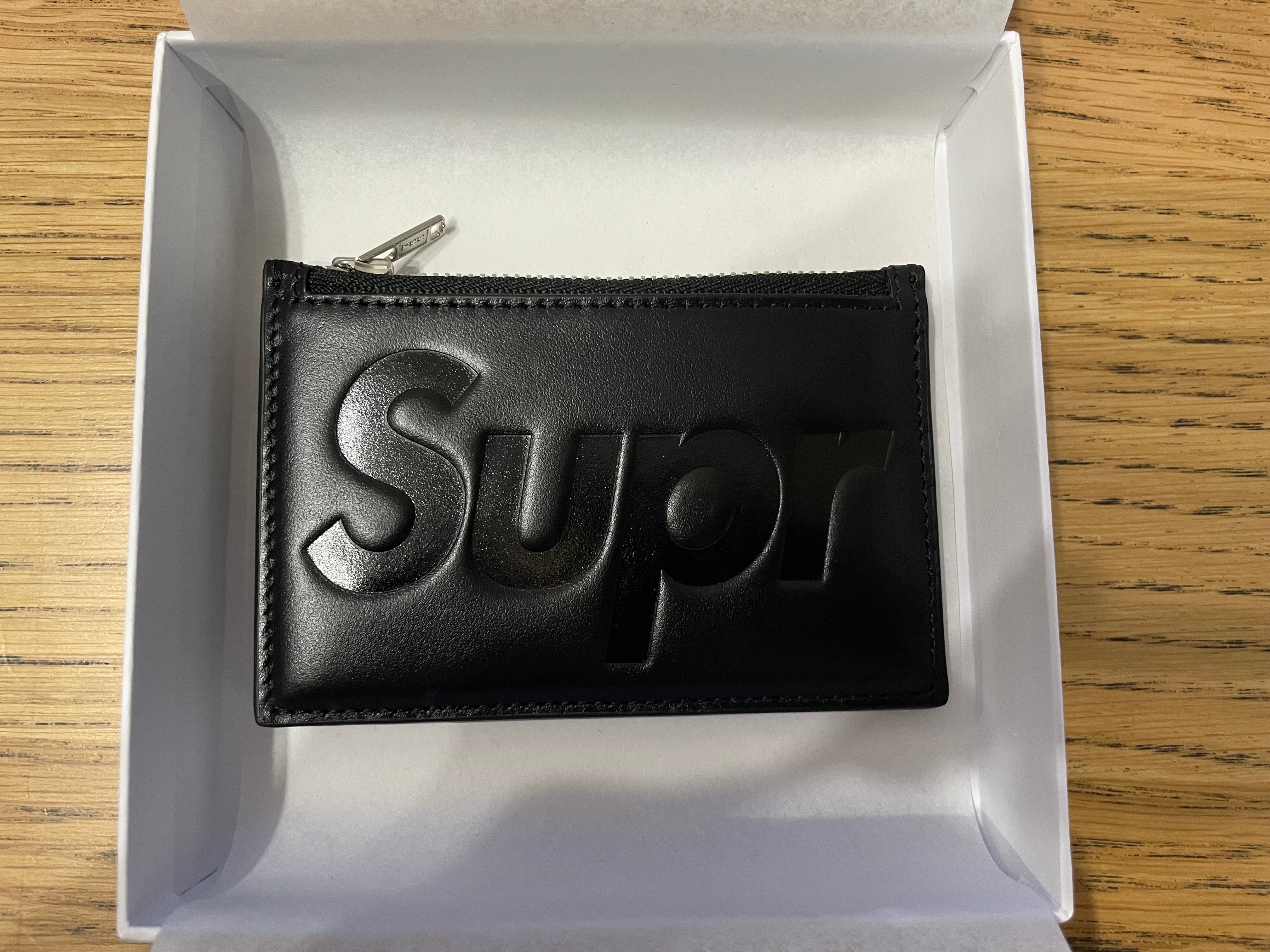 Supreme Leather Zip Card Holder (25SS) 