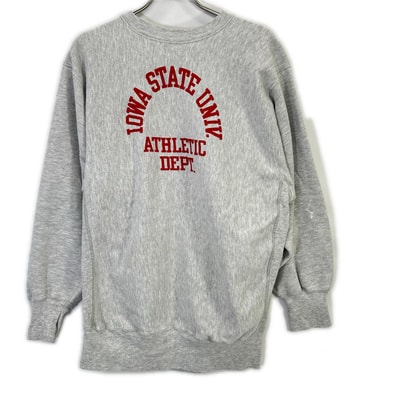 チャンピオン 80's トリコタグ IOWA 3段プリント リバースウィーブスウェット XXL