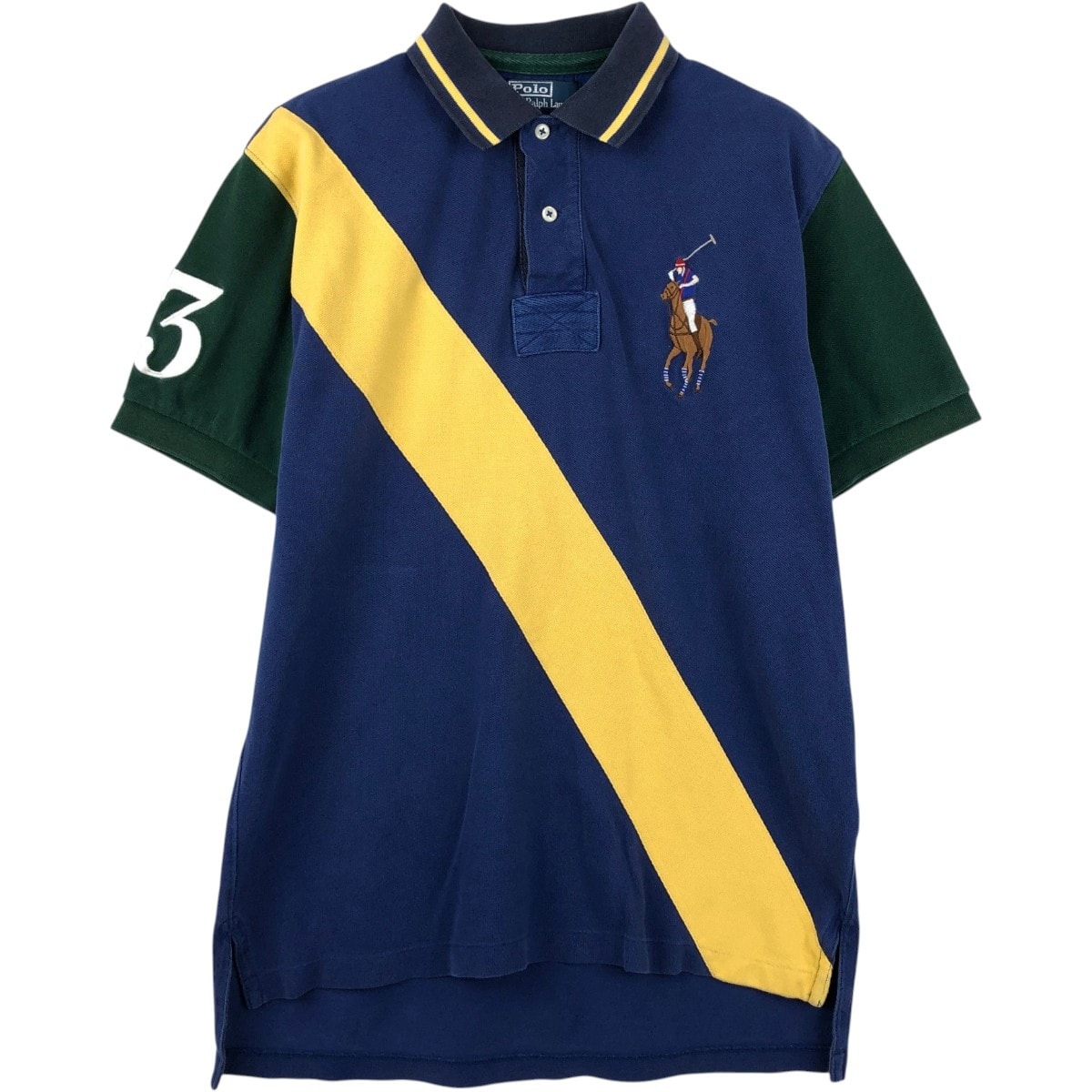 古着 ラルフローレン Ralph Lauren POLO by Ralph Lauren ビッグポニー 半袖 ポロシャツ メンズM相当/eaa654604