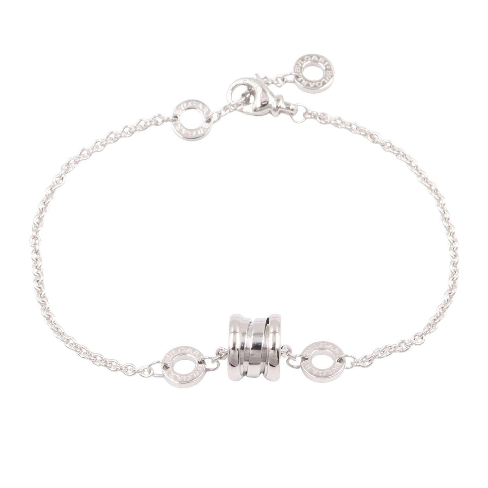 ブルガリ BVLGARI B-zero1 ビーゼロワン エレメント ブレスレット ブレスレット アクセサリー K18WG(ホワイトゴールド) レディース シルバー系 【中古】