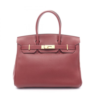 エルメス HERMES バーキン30 ハンドバッグ バッグ レザー トゴ トゴ ルージュアッシュ □E刻印(2001年製造) レディース ボルドー系 【中古】