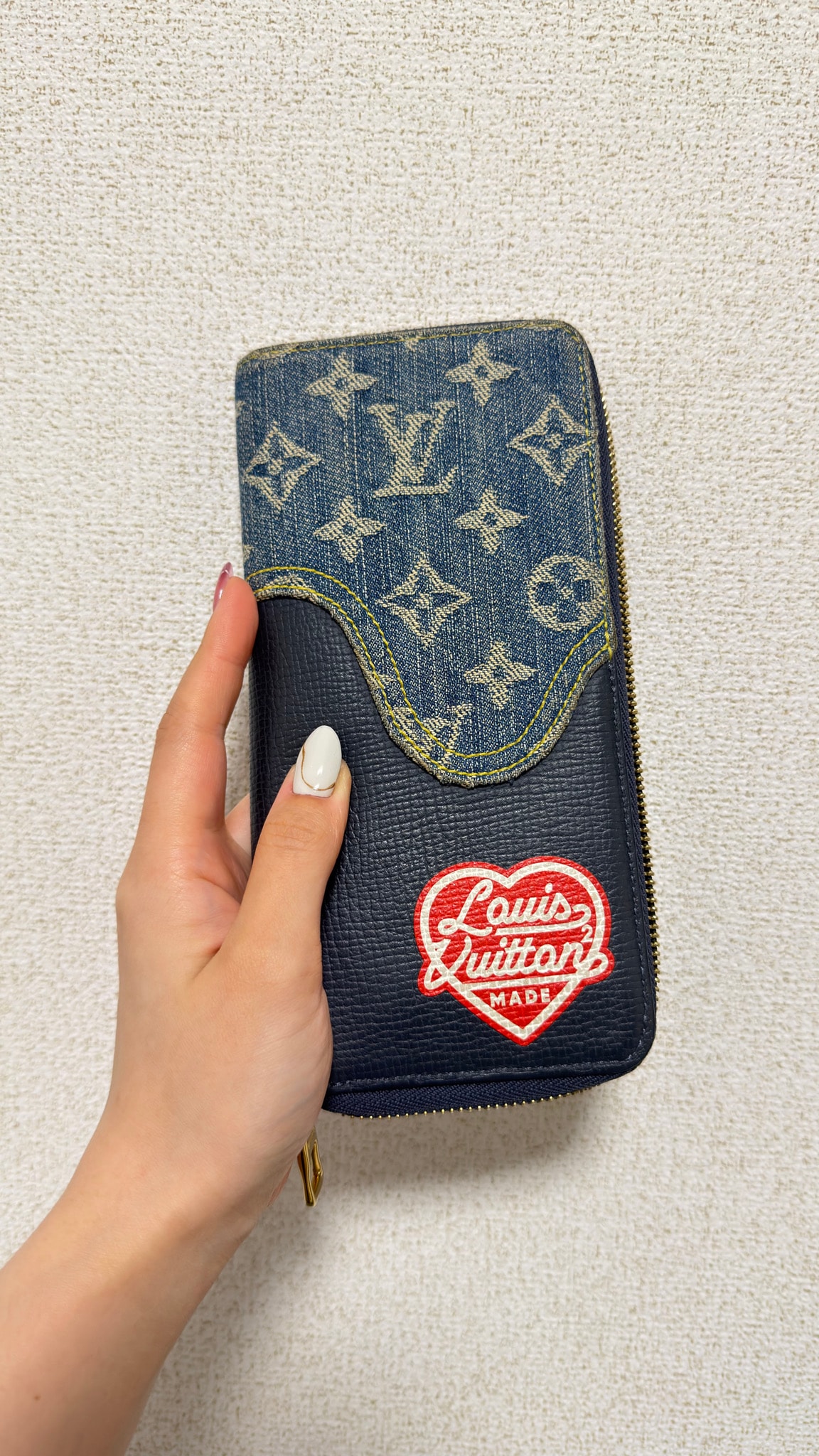 Louis Vuitton x NIGO ZIPPY VERTICAL WALLET JAPAN ONLY "Blue"