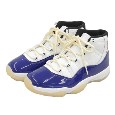 ナイキ 新品同様 11 RETRO Rare Air スニーカー シューズ メンズ ホワイト×ブルー 27.5cm IH0296-400 9.5(US)