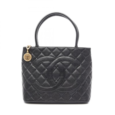 シャネル CHANEL 復刻トート トートバッグ バッグ キャビアスキン(グレインドカーフ) レディース ブラック系 A01804 【中古】