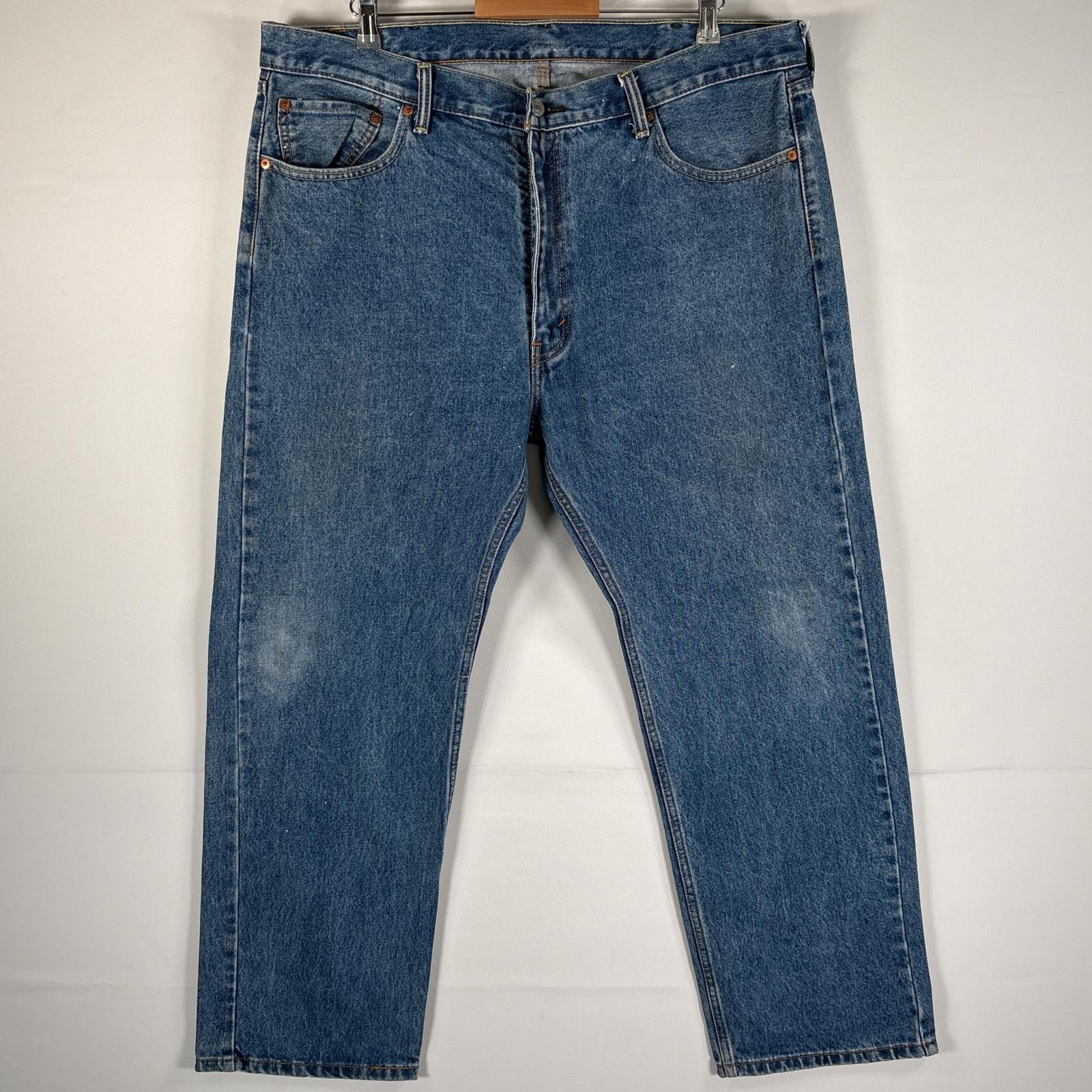 古着 リーバイス Levi's デニムパンツ 505 ブルーデニム ジーンズ ジーパン ストレート 大きいサイズ w42 L30 インディゴブルー メンズ