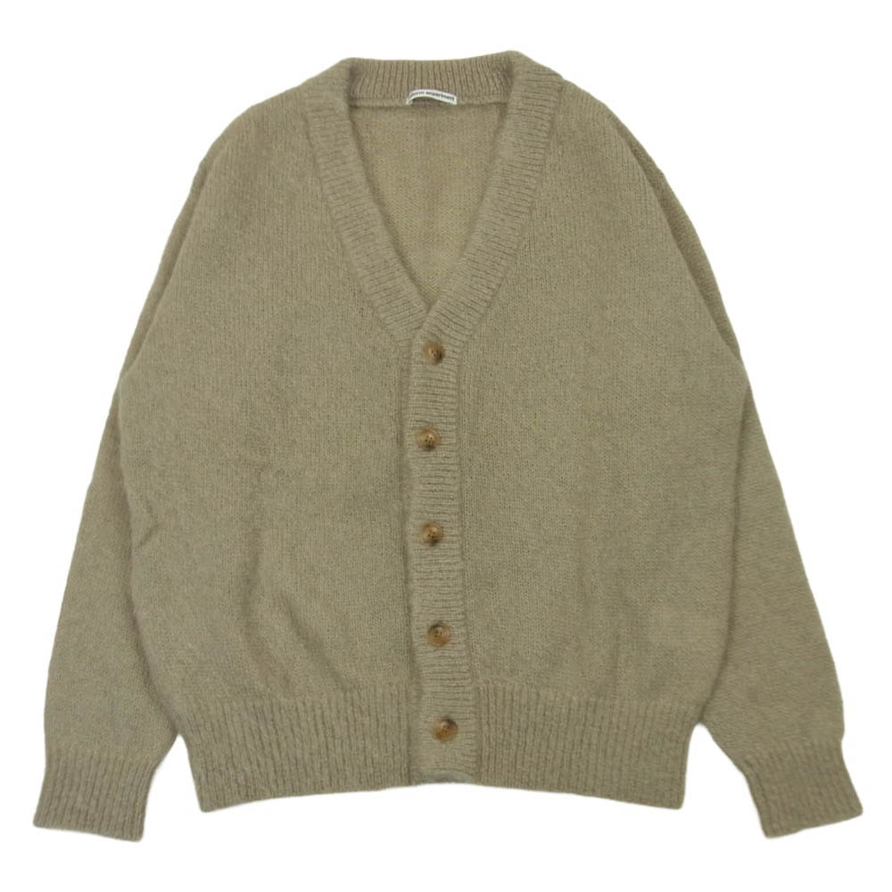 uniform experiment ユニフォームエクスペリメント 24AW UE-242047 モヘア ボタン カーディガン ベージュ系 グレイッシュベージュ系 2【中古】