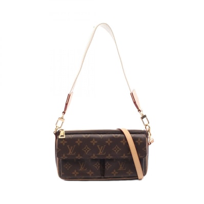 ルイ・ヴィトン LOUIS VUITTON ヴィヴァシテ モノグラム ショルダーバッグ バッグ PVCコーティングキャンバス レザー レディース ブラウン系 M46999 【中古】