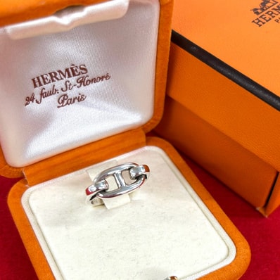 HERMES エルメス シェーヌダンクル リング シルバー925 リング・指輪 8号 シルバー
06669