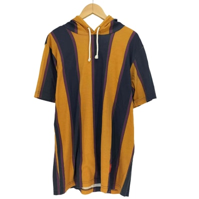 10S STRIPE Hoodie S/S TEE ワングラム ストライプ 半袖 フード Tシャツ【1143211571019】