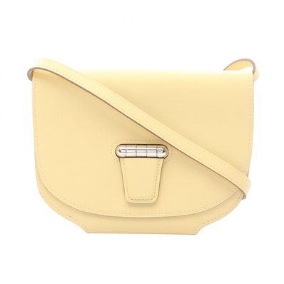 エルメス HERMES ミニ コンヴォワイユール ショルダーバッグ バッグ レザー ヴォースイフト ヴォースイフト リモンチェッロ X刻印(2016年製造) レディース イエロー系 【中古】