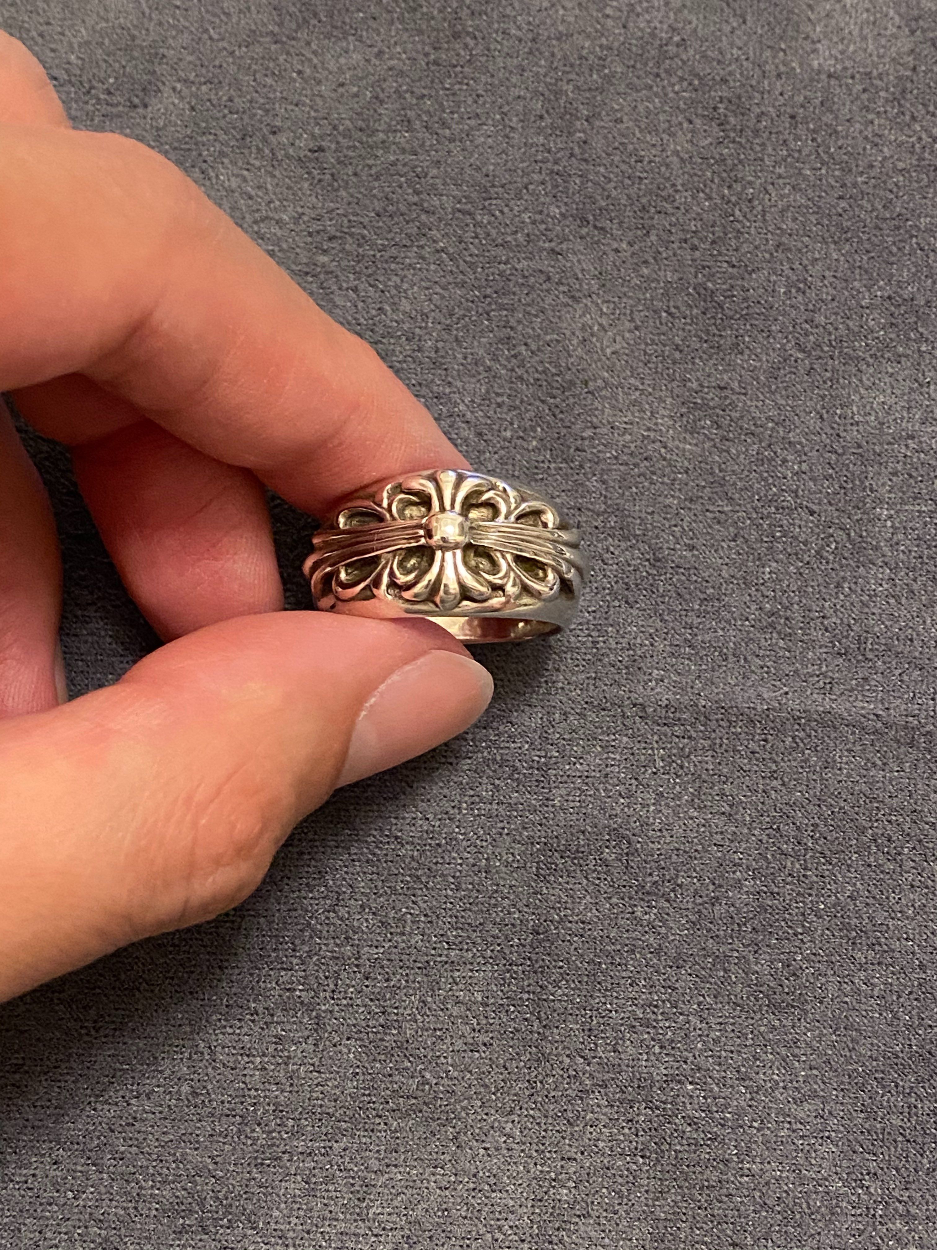 Chrome Hearts Floral Cross Ring "Silver"