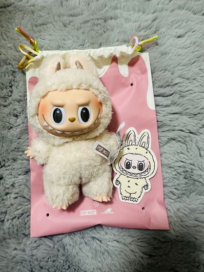 POP MART THE MONSTERS (LABUBU) Exciting Macaron Plush Series SOYMILK