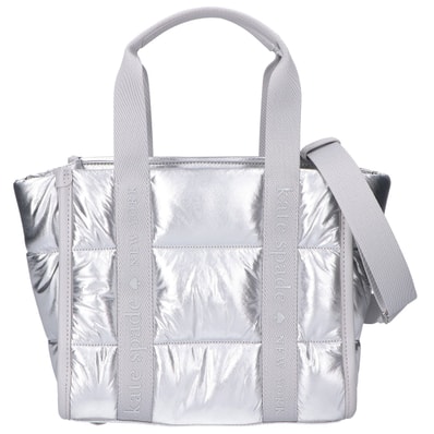 ケイトスペード 【美品】KO056 SLV キップ パフィー スモール