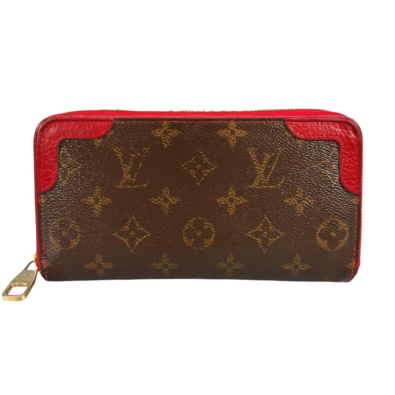 LOUIS VUITTON ルイ・ヴィトン ジッピーウォレットレティーロ 長財布 モノグラムキャンバス ブラウン レディース【中古】