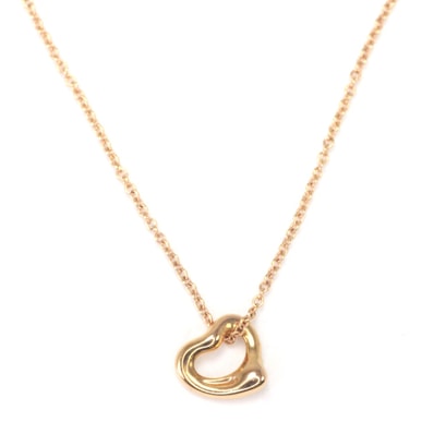 Tiffany & Co. ティファニー ネックレス K18 エルサペレッティオープンハートペンダント 社外ケース付属