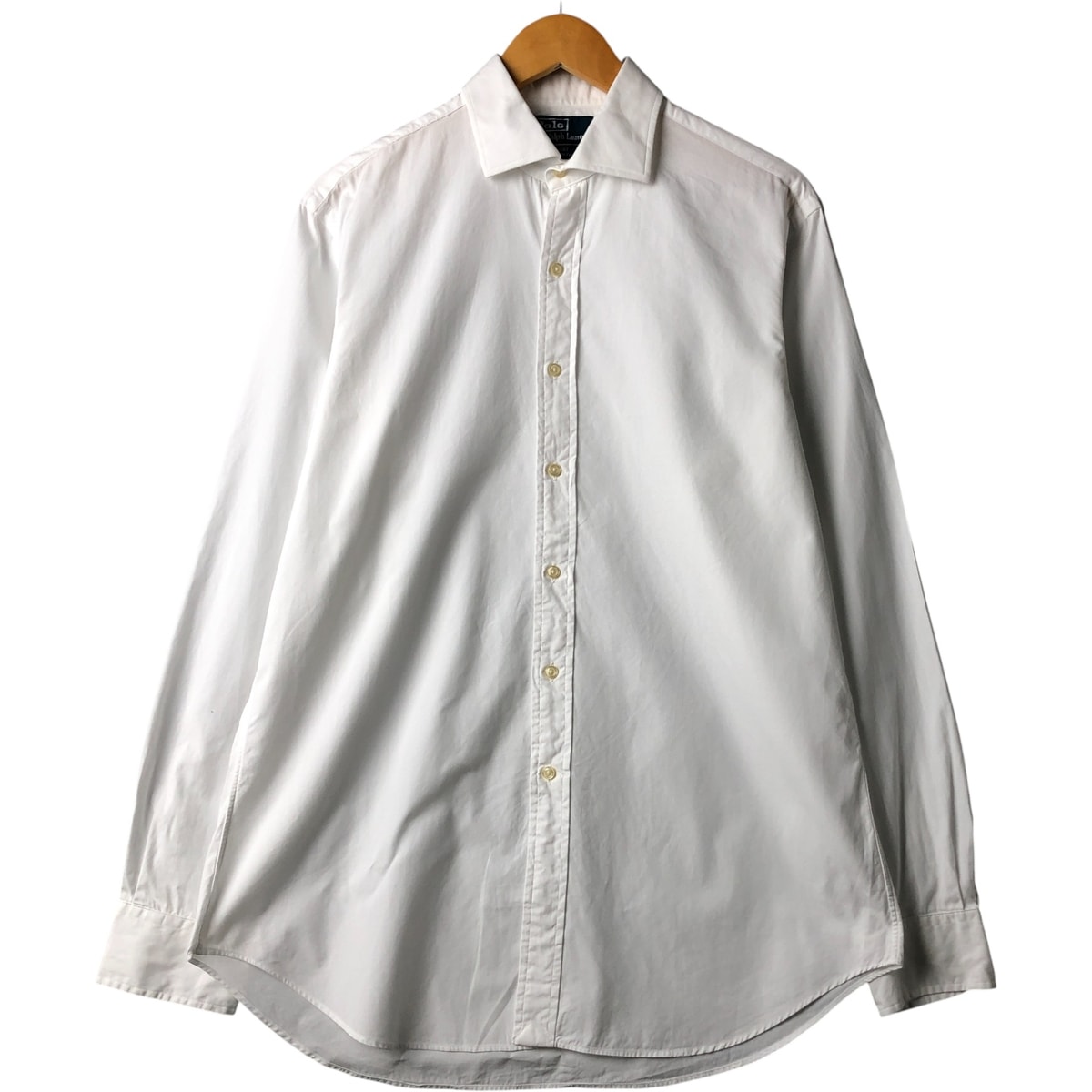 古着 ラルフローレン Ralph Lauren REGENT CUSTOM FIT 長袖 ワイドカラー ボタンダウンシャツ メンズL相当/eaa591410