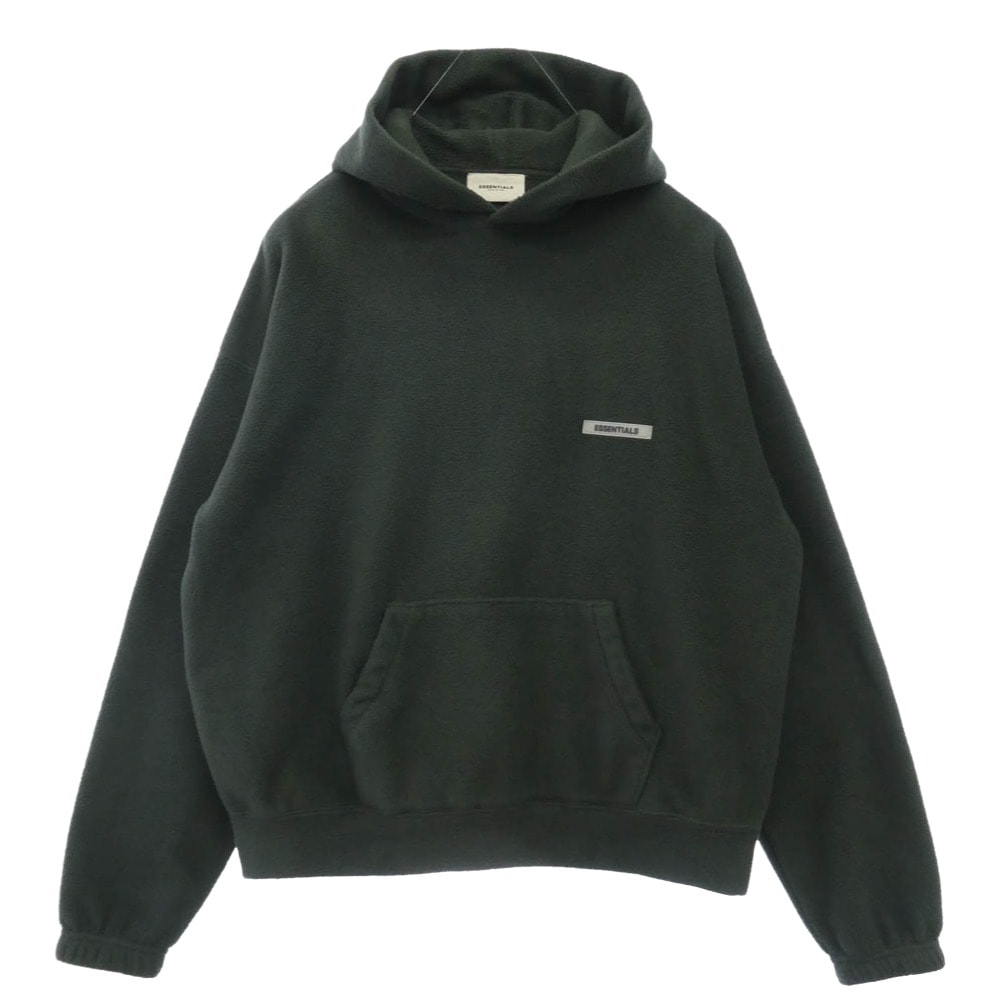 FEAR OF GOD フィアオブゴッド ESSENTIALS エッセンシャルズ ボア フリース フーディー パーカー グリーン系 M【中古】